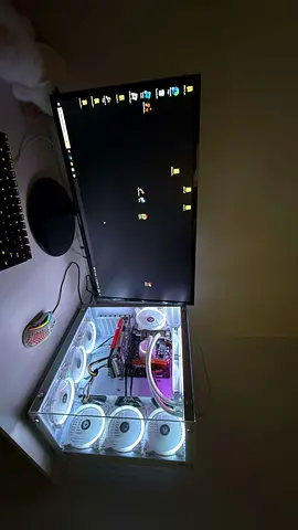 Gaming pc with the monitor