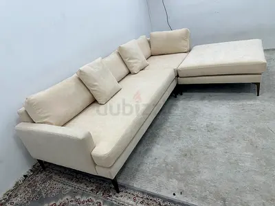Beige color west elm sofa
