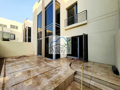 away from fly zone/private entrance 4 bedroom all master/tv lounge / parking for 4/maids room/living & dinning/private swimming poolfor rent in mirdif