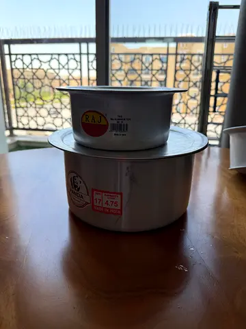 Used Stainless Steel Steaming Pot / Idli Maker (Small) - Good Condition