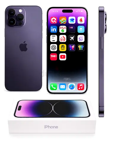 iPhone 14 Pro Max - Deep Purple, Excellent Condition with Box. HK version Dual Physical sim