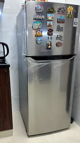 LG Frost Free Top Freezer Refrigerator - 10 Years Warranty, Stainless Steel
