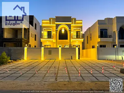 فيلا فاخرة كلاسيكية للبيع في منطقة الزاهية ، عجمان _ موقع مميز بالقرب من شارع الشيخ محمد بن زايد _ السعر يشمل جميع رسوم التسجيل والتملك!