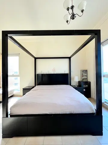 Marina Home Black Four Post Bed