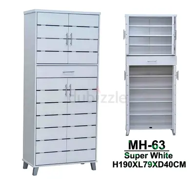 White shoes rack Cabinet with Multiple Shelves (MH-63)