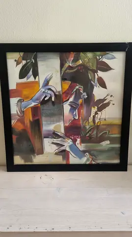 Framed Abstract Painting
