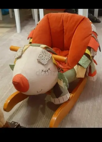 mamas  papas Wood Childs Rocker Hedgehog Riding Toy