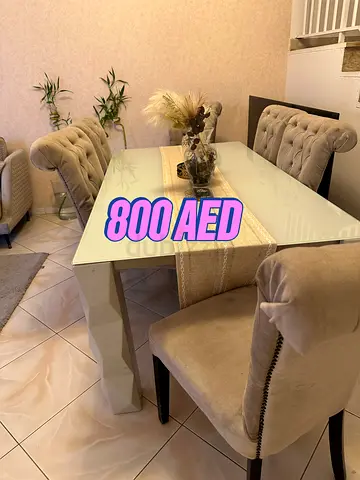 Dining table,sofa set and centre table