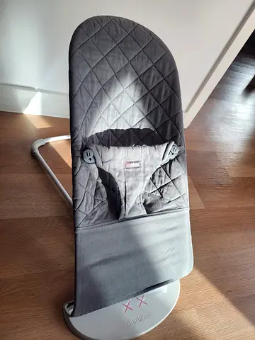 Light grey BabyBjorn bouncer - gently used