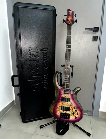 Schecter  Riot-4 4-String Bass Guitar - Aurora Burst (ARB) - New Condition- Wity hard case