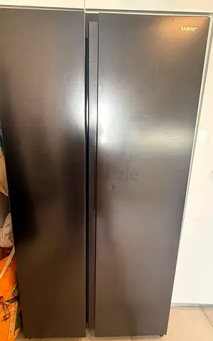 Samsung Side-by-Side Refrigerator - Gray Stainless, Excellent Condition