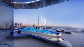 premium European finishes, panoramic views of  Dubai and the Burj Khalifa.