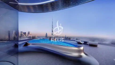 premium European finishes, panoramic views of  Dubai and the Burj Khalifa.