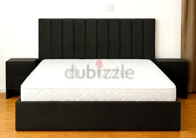 Brend New fabric wooden Queen size 160x200 Bed with Madical Matress Available