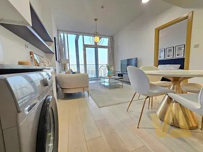 Furnished 1BR | Bloom Tower B | Balcony | Skyline View