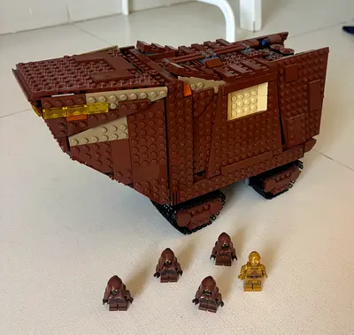 🔥 LEGO Star Wars Sandcrawler – Built  Display Ready 🔥