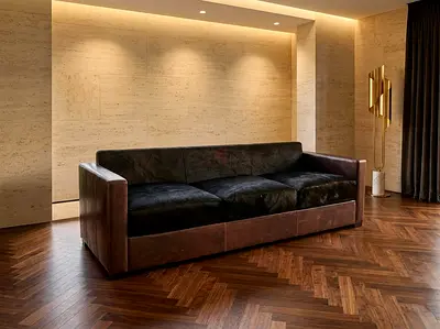 Italian sofa Linea A by Poltrona Frau
