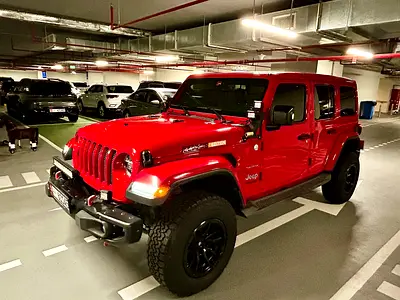 Wrangler Unlimited Sahara-GCC-V6-3.6L-Jeepers Edition-Full Service H -Under Warranty-Zero Accidents