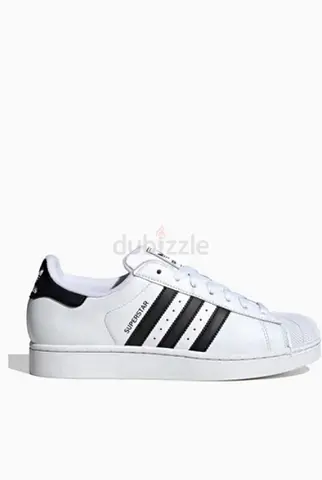 White Adidas Superstar sneakers - classic low-top, size available