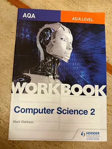 AQA AS/A Level Computer Science 2 Workbook by Mark Clarkson (Hodder Education)