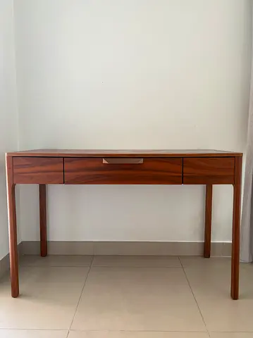 Designer Walnut Writing Desk / Vanity Table Excellent Condition