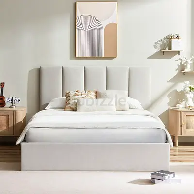 Luxury Hydraulic Bed Frame with Easy Lift Storage