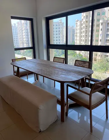 Solid Wood Dining Table with Bench and 4 Chairs - Good Condition