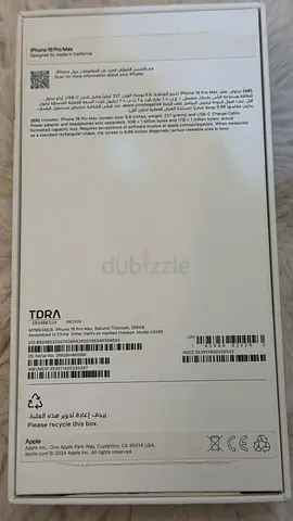 iPhone 16 Pro Max - 256GB - Natural Titanium - Under Warranty