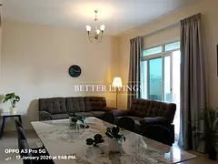 Chic 1 Bed | Fully Furnished | Premium Quality | Huge Balcony | Ready To Move-In!