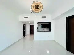 Burj view, spacious 1bhk rent 85k only in 4chqs payment