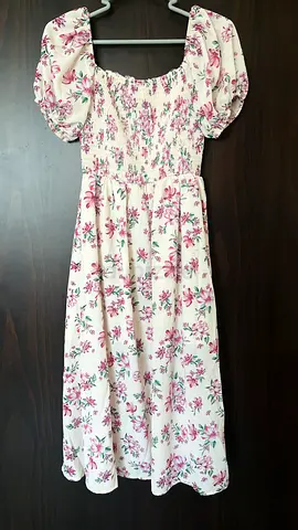 Teen Girls Dress with Floral Print and Split