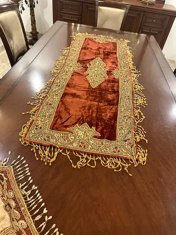Handmade Table Runner + Tissue box cover