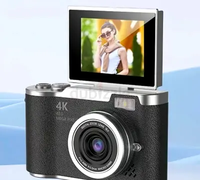 4K Digital Camera with 180 Degree Flip Screen