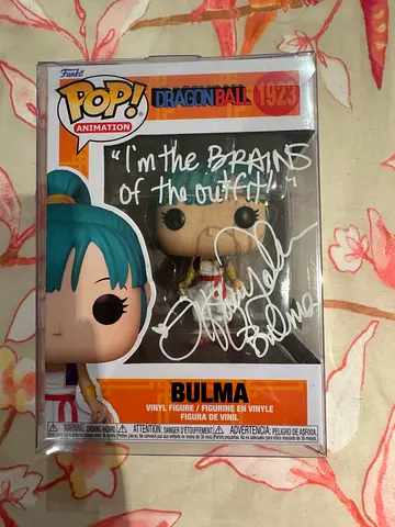 Signed Funko Pop! Animation - Bulma (Dragon Ball) in Protective Case