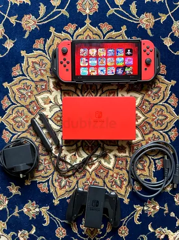 Modded Nintendo Switch Oled Mario limited edition