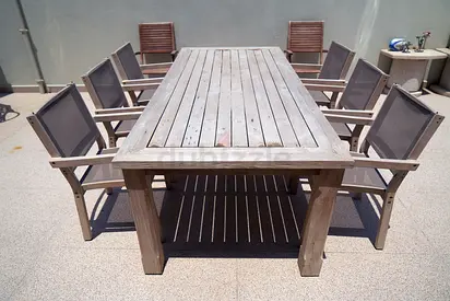 Teak 6x Seater Table  6x Chairs / Ace