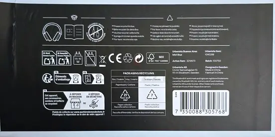 Unused urbanista Bluetooth headphones in original packaging - sealed box