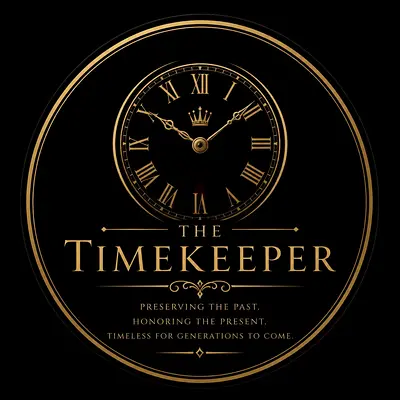 Vintage-style The Timekeeper Decorative Wall Plaque / Collectible Clock Art