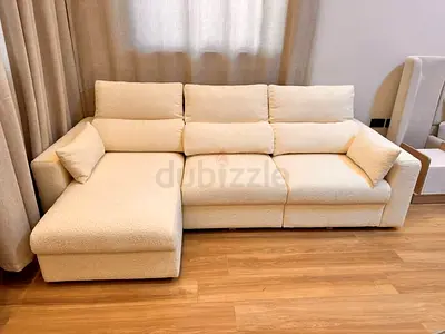 Ikea vimle lshape sofa bed with storage beige color