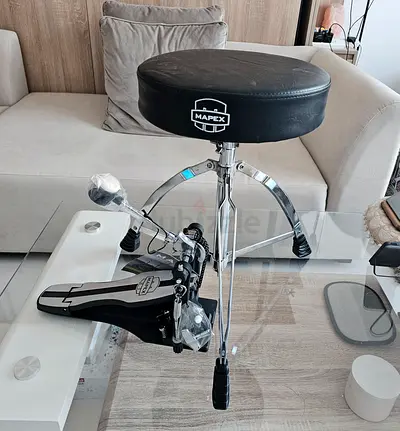 Mapex Drum Throne and Kick Pedal