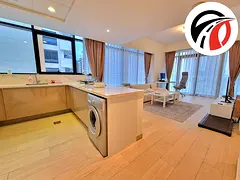 Corner Unit || Chiller Free || Fully Furnished || !U-Shaped Kitchen ||Bright &amp; Spacious || Prime