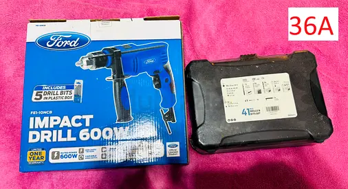 Drill Machine+41 additional drills items - New - Ford Brand