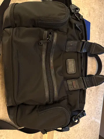 Black Tumi-style Nylon Travel/Work Duffel Bag - Good Condition
