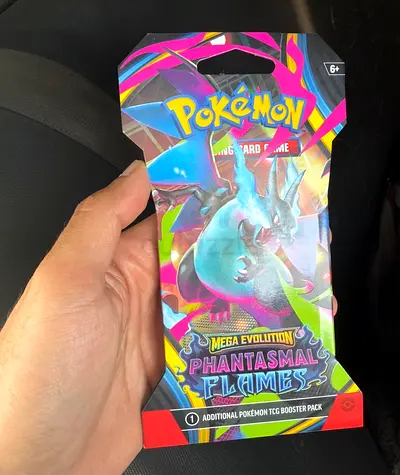 Pokemon TCG: Phantasmal Flames Mega Evolution Booster Pack (Sealed)