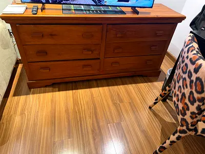 Solid Wood 6-Drawer Dresser / TV Console - Good Condition