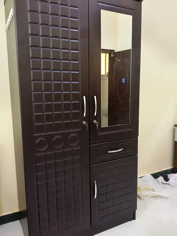300 AED—Newly bought 3-Door Wardrobe with Mirror and Drawers for SALE