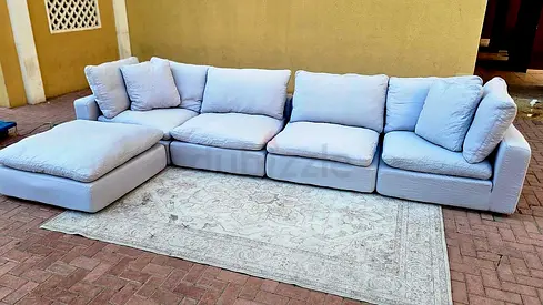 Premium Quality Perfect Condition Marina Home feather 🪶 filled modular sofa
