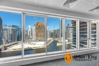 Full canal view semi-fitted office | Multiple cheques | Ready to move