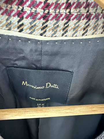 Massimo Dutti tailored wool blazer - size 42, excellent condition