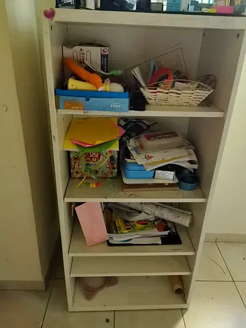 White Adjustable Shelf Bookcase